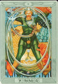 The Fool in the Thoth deck.