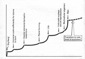 Evolutionary quantum leaps. The White Hole in Time. C. 1992. Peter Russell